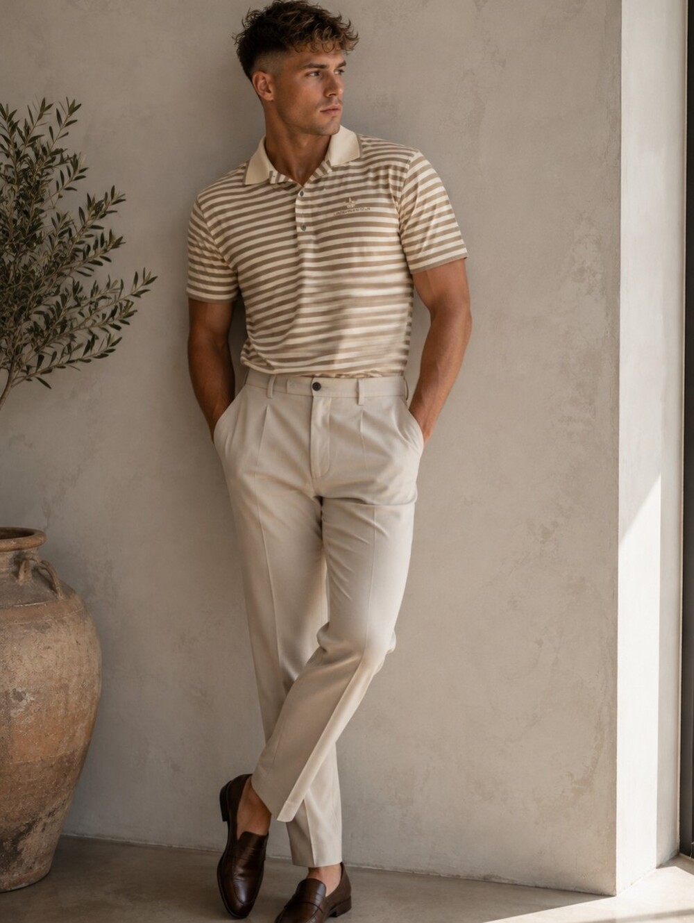Vintage Slazenger Longboat Key Club Striped Polo Shirt Men’s M Preppy Resort CC